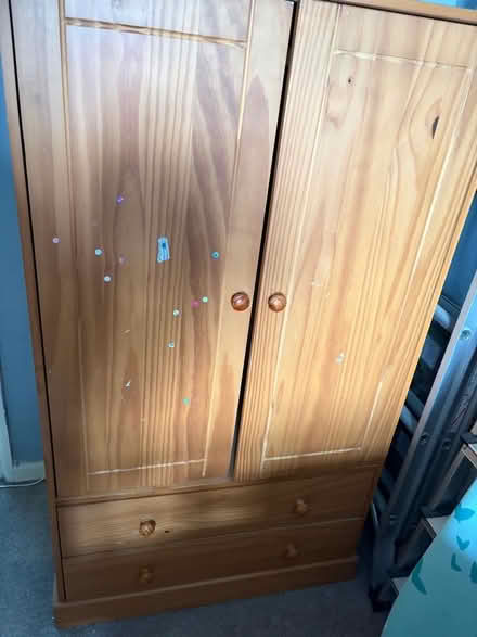 Photo of free Nursery Wardrobe Double doors , two drawers under (Cob Lane B29) #1