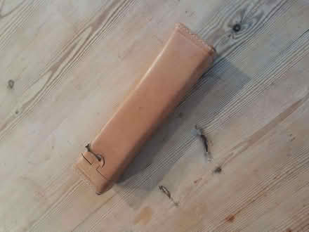 Photo of free folding wooden music stand in leather case (Woodingdean BN2) #1