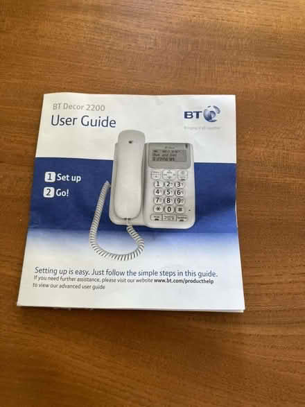Photo of free BT landline corded phone (Weston Park BA1) #2