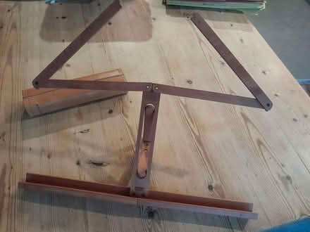 Photo of free folding wooden music stand in leather case (Woodingdean BN2) #2