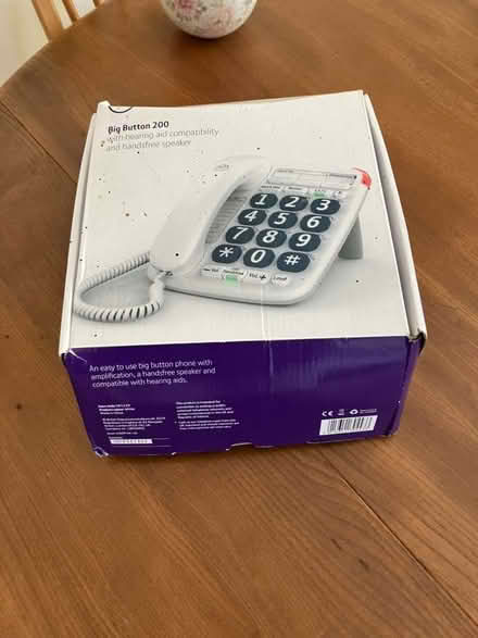 Photo of free BIG button landline corded phone (Weston Park BA1) #1