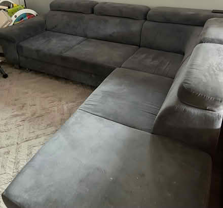 Photo of free Dark Grey L-Shaped Corner Sofa (Bradley Stoke Bristol) #1