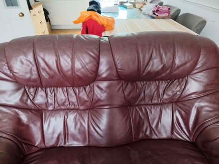 Photo of free Leather sofa (Romford RM7) #4