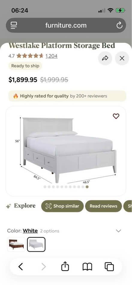 Photo of free King wood under storage bed (Upper Roxborough) #3