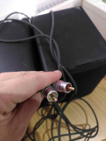 Photo of free 2 brennan speakers with cables (Surrey Quays SE16) #2