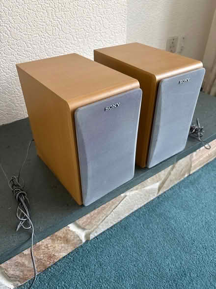 Photo of free Bookshelf Sony speakers (Cuffley EN6) #2