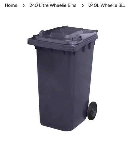 Photo of free 240 L black council bin(cleaned) (Milton road, Cambridge) #1