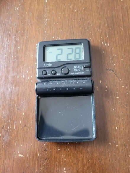 Photo of free Small Acctim travel alarm clock Used but in good condition (Cherry Orchard SY2) #2