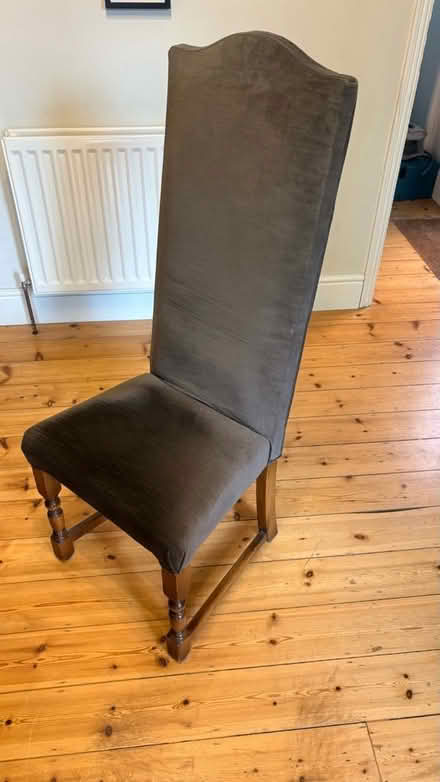 Photo of free 6 oak dining room chairs (Farncombe GU7) #1