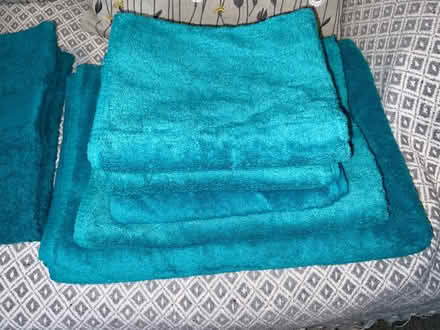 Photo of free Towels – Linea - Teal Blue. VGC. (Kendal LA9) #2