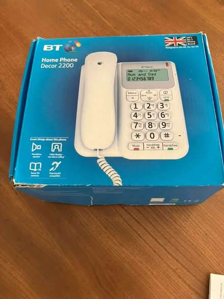 Photo of free BT landline corded phone (Weston Park BA1) #1