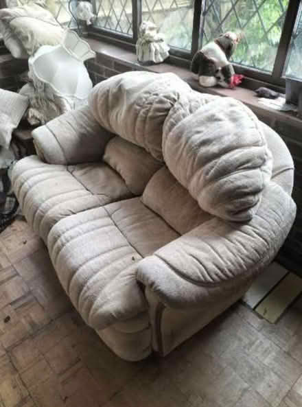 Photo of free Settee, armchair and footstool (BN24) #2