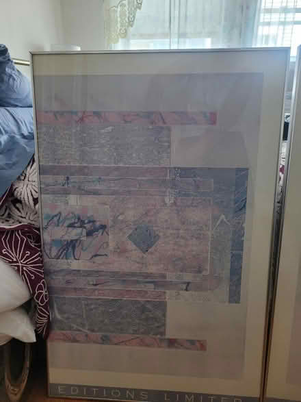 Photo of free Vintage 80's Metal Framed Art (Revere, near Malden) #3