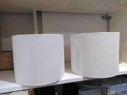 Photo of free 2 lampshades 17cm high, 21 cm wide (Surrey Quays SE16) #1