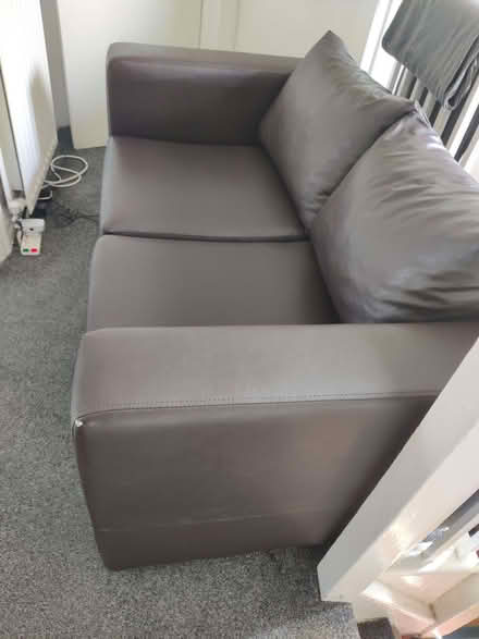 Photo of free Two seater leather sofa (Cowgate NE5) #2