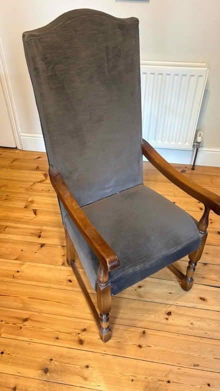 Photo of free 6 oak dining room chairs (Farncombe GU7) #3