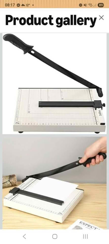 Photo of paper guillotine (heanor DE75) #1