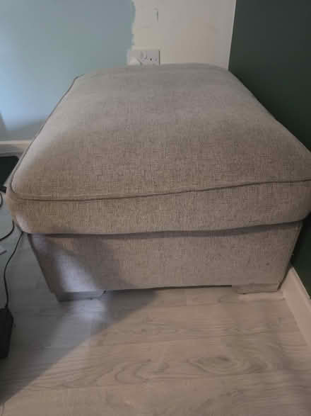 Photo of free Grey Footstool/Seat (Allerton BD15) #2