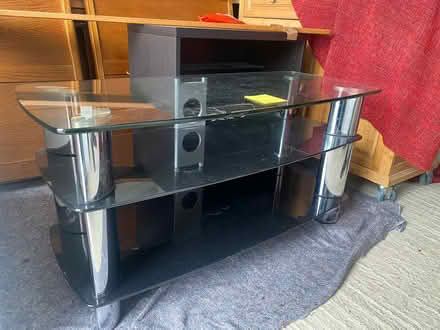 Photo of free Glass tv unit (Andover SP11) #2
