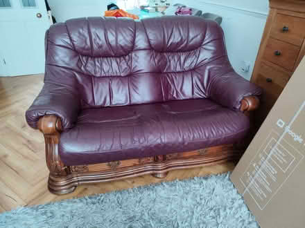 Photo of free Leather sofa (Romford RM7) #1