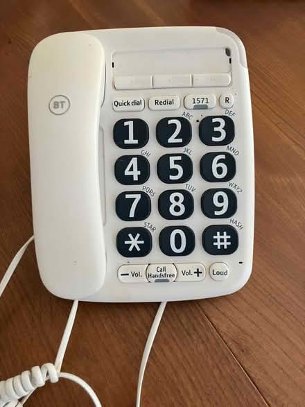Photo of free BT landline corded phone (Weston Park BA1) #3
