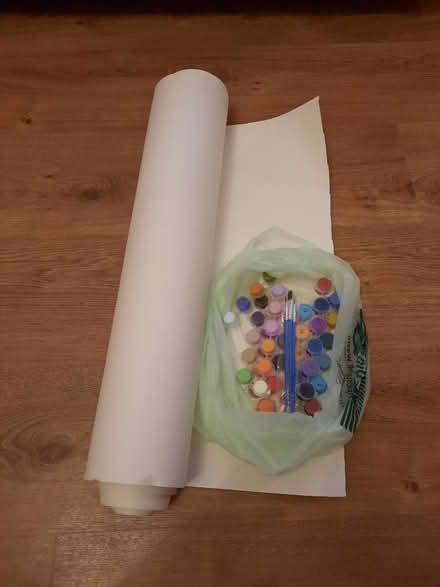 Photo of free Roll of lining paper and paints (Poets Estate SG4) #1