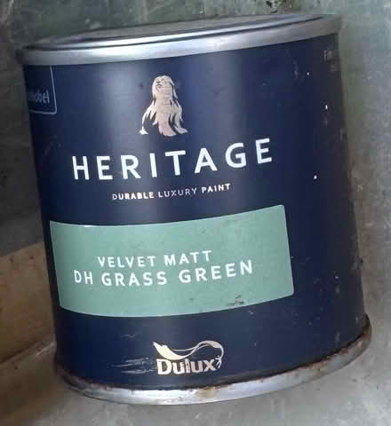 Photo of free Tester pot, Dulux Heritage matt velvet grass green (Gleneagles area, Wboro NN8) #1