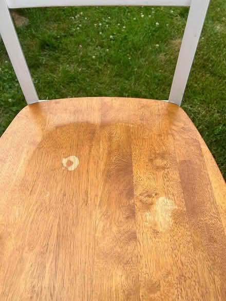Photo of free Solid wood dining chairs (94 Meridian St., Greenfield) #4