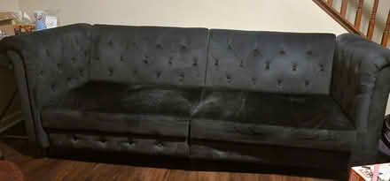 Photo of free Black velvet futon (Aurora Highlands) #1