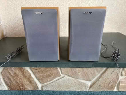 Photo of free Bookshelf Sony speakers (Cuffley EN6) #1