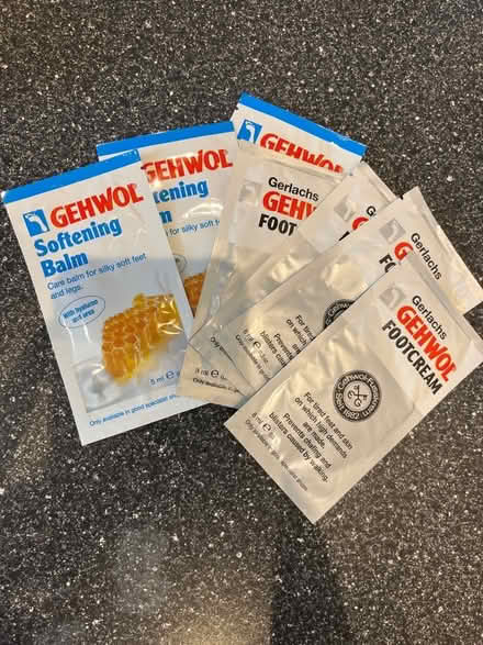 Photo of free Moisturiser and foot cream sachets (Tooting SW19) #1