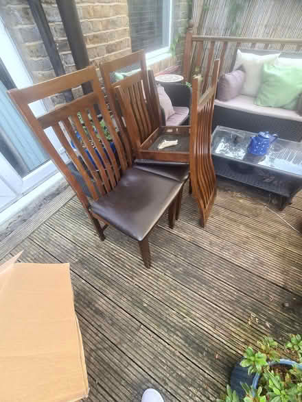 Photo of free 3 dining chairs (Plaistow E13) #2