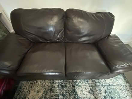 Photo of free 2 person leather sofa (BR4) #1
