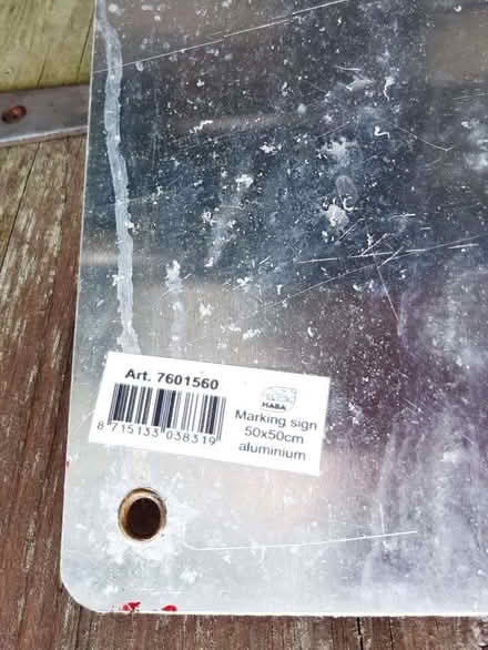 Photo of free Fiamma Aluminium Marking Board (Little Neston CH64) #2