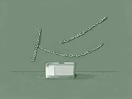 Photo of Long Thin Chain, 1.5-3m - TO SECURE CHARITY COLLECTION BOX (Waverton CH3) #1