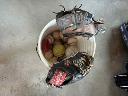 Photo of free Baseball gloves and balls (Fairfield CT) #1