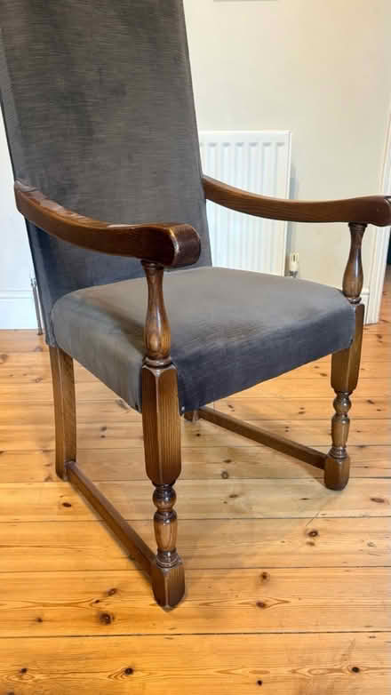 Photo of free 6 oak dining room chairs (Gu7 3hw) #3