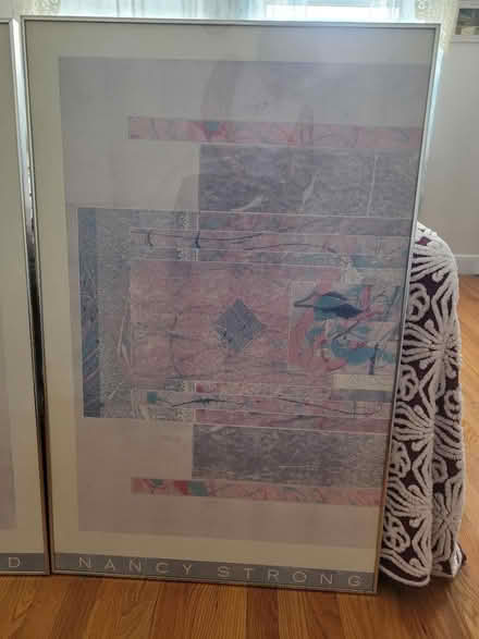 Photo of free Vintage 80's Metal Framed Art (Revere, near Malden) #2