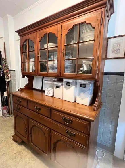 Photo of free Vintage Temple-Stuart 2-piece Hutch (94 Meridian St., Greenfield) #1