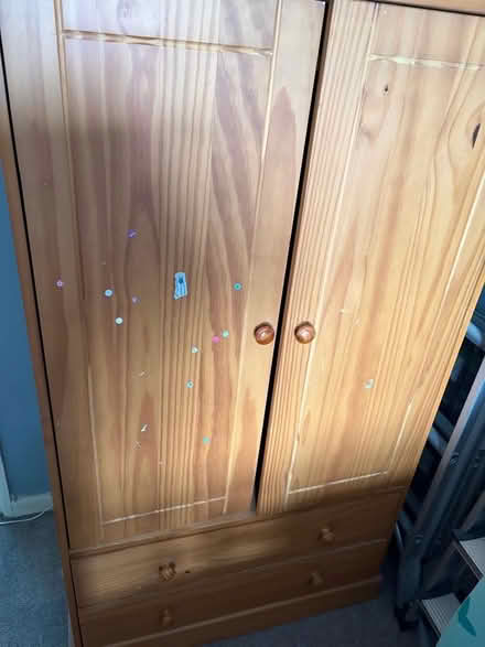 Photo of free Nursery Wardrobe Double doors , two drawers under (Cob Lane B29) #3