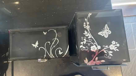 Photo of free Black silver glass jewellery boxes (Sutton road) #4
