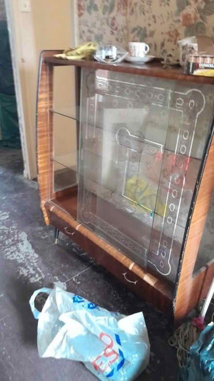 Photo of free Vintage glass display cabinet (Brockworth) #1