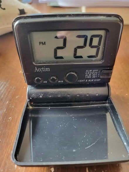 Photo of free Small Acctim travel alarm clock Used but in good condition (Cherry Orchard SY2) #3