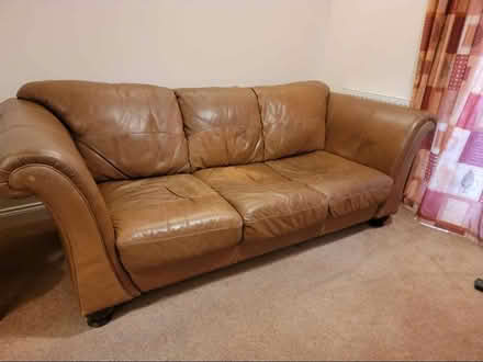 Photo of free Leather 3 seater sofa (Middleton Cheney OX17) #1