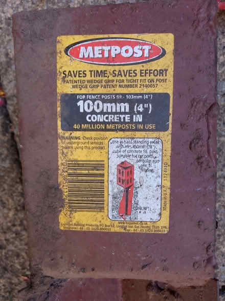 Photo of free 100mm Metpost (Jennyfield HG3) #1