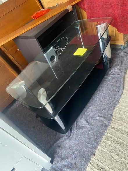 Photo of free Glass tv unit (Andover SP11) #1