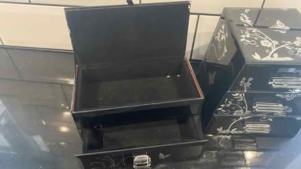Photo of free Black silver glass jewellery boxes (Sutton road) #2