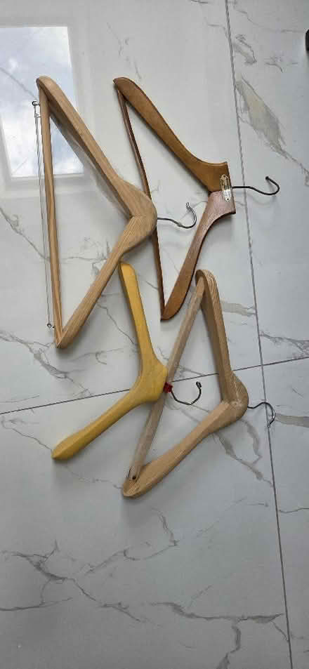 Photo of free Wooden Coat hangers (Old Coulsdon CR8) #1