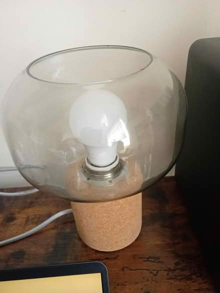 Photo of free Lamp - cork & glass (Brook Green W6) #1