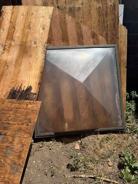 Photo of free 3/8” Plywood and Pyramid Skylight (Midtown Sacramento 95816) #2